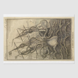 Nautische Octopus Boot Ephemera Decoupage Schip Tissuepapier