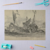 Nautische Octopus Boot Ephemera Decoupage Schip Tissuepapier (Craft)