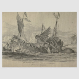 Nautische Octopus Boot Ephemera Decoupage Schip Tissuepapier