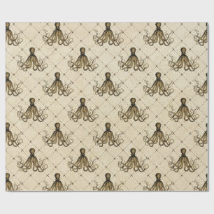  Nautische octopus Cadeaupapier