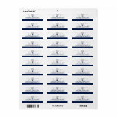 Nautische octopus en anker | Retouradres Etiket (Full Sheet)