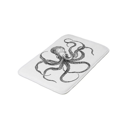  nautische octopus kraken steampunk badmat (Gekanteld)