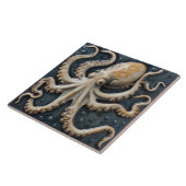 Nautische Octopus Squid 3D Effect Aquatisch Tegeltje (Zijkant)