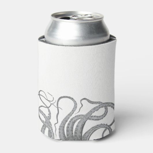 Nautische octopus tentakels kraken  steampun blikjeskoeler (Blikje Voorkant)