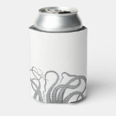 Nautische octopus tentakels kraken  steampun blikjeskoeler (Blikje Achterkant)