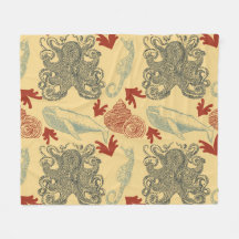 Nautische Octopus Zee Monster Illustratie