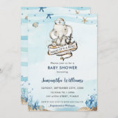 Nautische olifant Ahoy Het is een Boy Baby shower Kaart