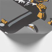 Nautische onderzeebootkapitein met periscoop cadeaupapier (Hoek)