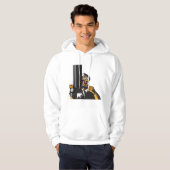 Nautische onderzeebootkapitein met periscoop hoodie (Voorkant volledig)