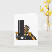 Nautische onderzeebootkapitein met periscoop kaart (Gele Bloem)