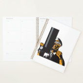 Nautische onderzeebootkapitein met periscoop planner (Display)