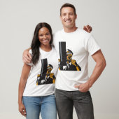 Nautische onderzeebootkapitein met periscoop t-shirt (Unisex)