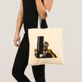 Nautische onderzeebootkapitein met periscoop tote bag (Voorkant (product))