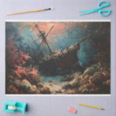 nautische ontkoppeling van het gezonken schip tissuepapier (Craft)