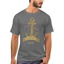 Nautische Oude Zee Hond  Anker Sailor T-shirt