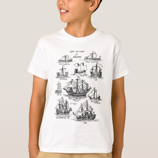 NAUTISCHE OUDE ZEEPSCHEPEN T-Shirt (Voorkant)