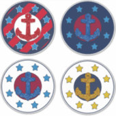 Nautische overwegingen 14 x 14 sticker (Voorkant)