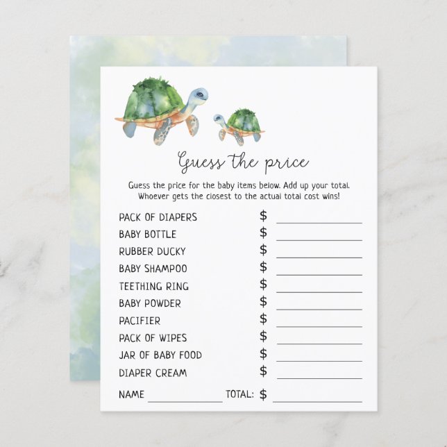 Nautische partijspelletjes | Prijs-gokspel (Voorkant / Achterkant)