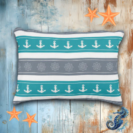 Nautische Patroon Boot Elementen Accent Kussen