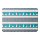 Nautische Patroon Boot Elementen Badmat (Voorkant)