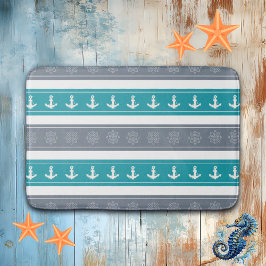 Nautische Patroon Boot Elementen Badmat