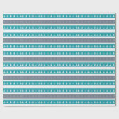 Nautische Patroon Boot Elementen Cadeaupapier (Vlak)