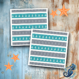 Nautische Patroon Boot Elementen Servet