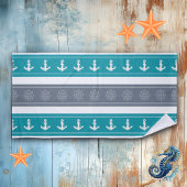 Nautische Patroon Boot Elementen Strandlaken