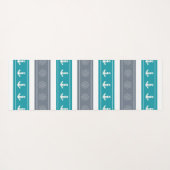 Nautische Patroon Boot Elementen Yogamat (Achterkant (horizontaal))