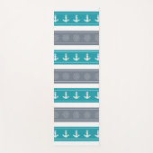 Nautische Patroon Boot Elementen Yogamat (Voorkant)