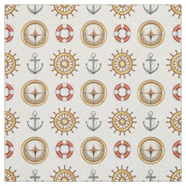 Nautische Patroon stof