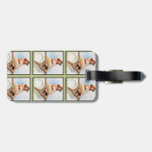  nautische pin-up met gegaufreerd monogram bagagelabel (Achterkant horizontaal)