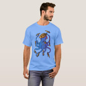 Nautische Piraat Octopus Drink Rum T-shirt (Voorkant volledig)