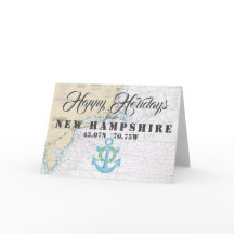 Nautische Prettige Feestdagen vanuit New Hampshire