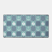 Nautische quilt bureaumat (Voorkant)