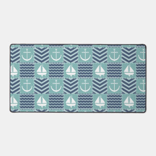 Nautische quilt bureaumat