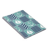Nautische Quilt Notitieboek (Rechterzijde)
