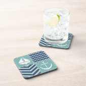 Nautische Quilt Square Onderzetter (Rechterzijde)