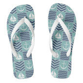 Nautische Quilt Teenslippers (Voetbed)