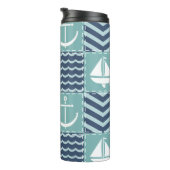 Nautische Quilt Thermosbeker (Geroteerd rechts)