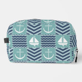 Nautische quilt toilettasje (Voorkant)