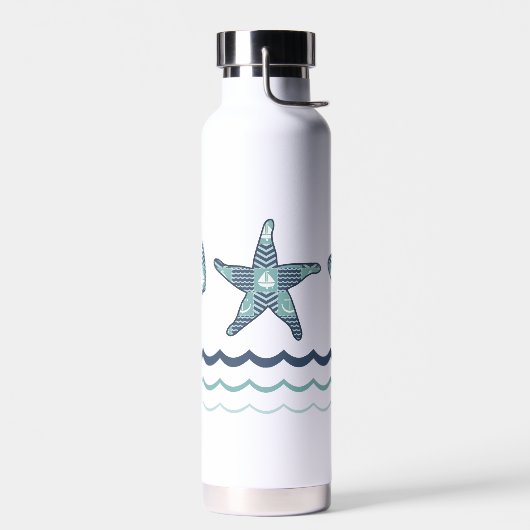 Nautische quilt waterfles (Links)