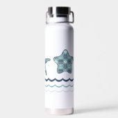 Nautische quilt waterfles (Achterkant)