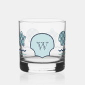 Nautische quilt whisky glas (Links)