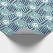 Nautische Quilt Wrapping Papier (Hoek)