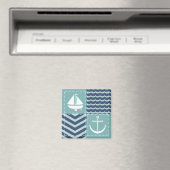 Nautische quiltmagneet magneet (Insitu (Vaatwasser))
