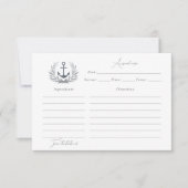 Nautische receptkaart bedankkaart (Voorkant)