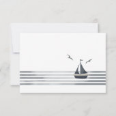 Nautische receptkaart bedankkaart (Achterkant)