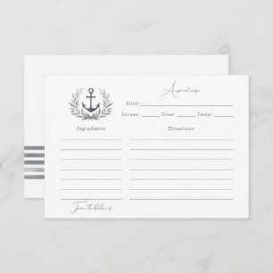 Nautische receptkaart bedankkaart