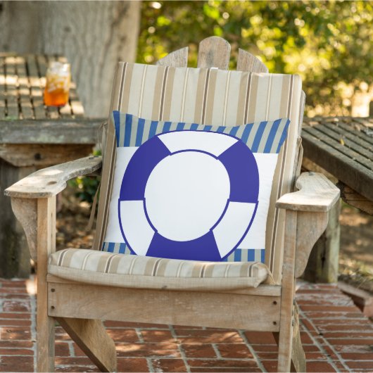 Nautische reddingsboei buitenkussen (Stoel)